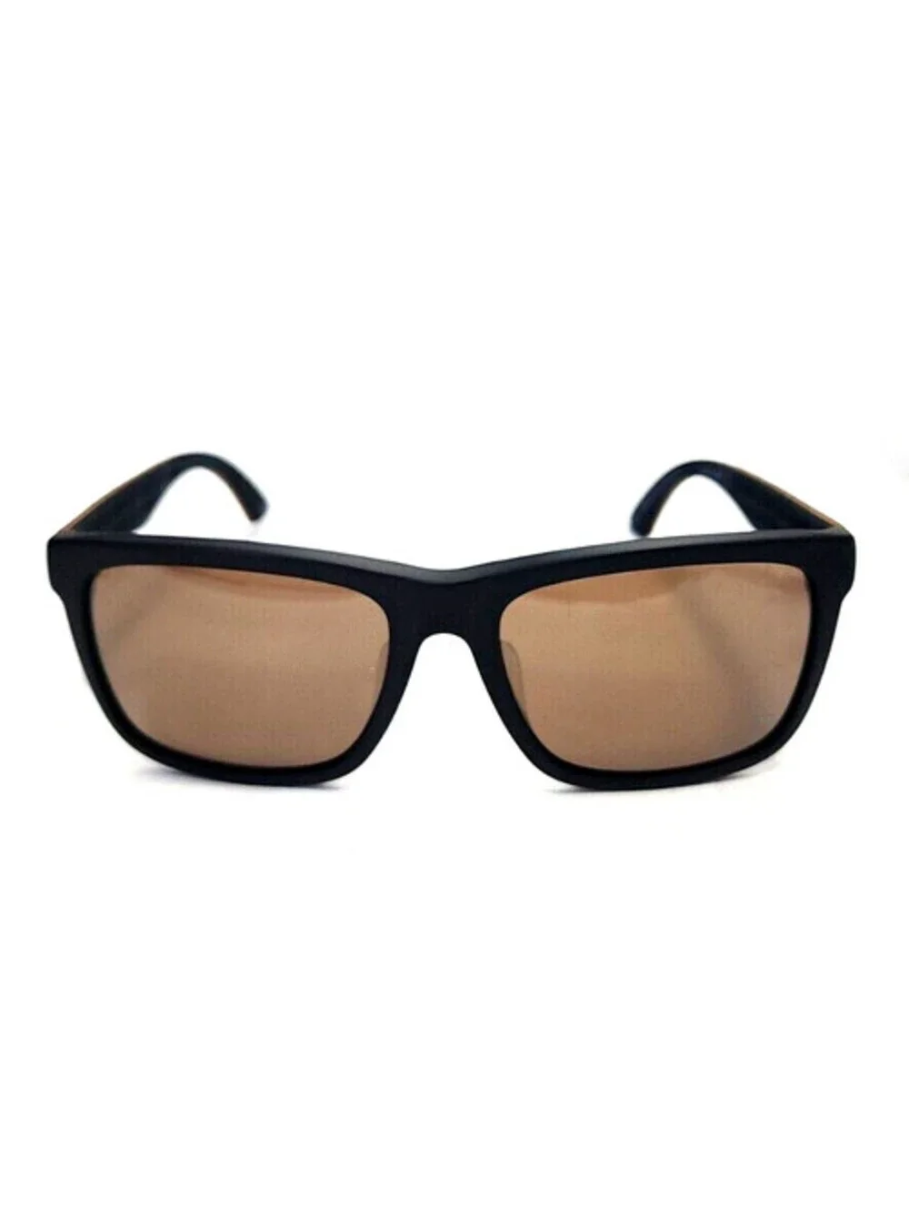 Puma PU0040SA 001 Suede Leather Black Brown Sunglasses 56-18 140 New Pouch Cloth